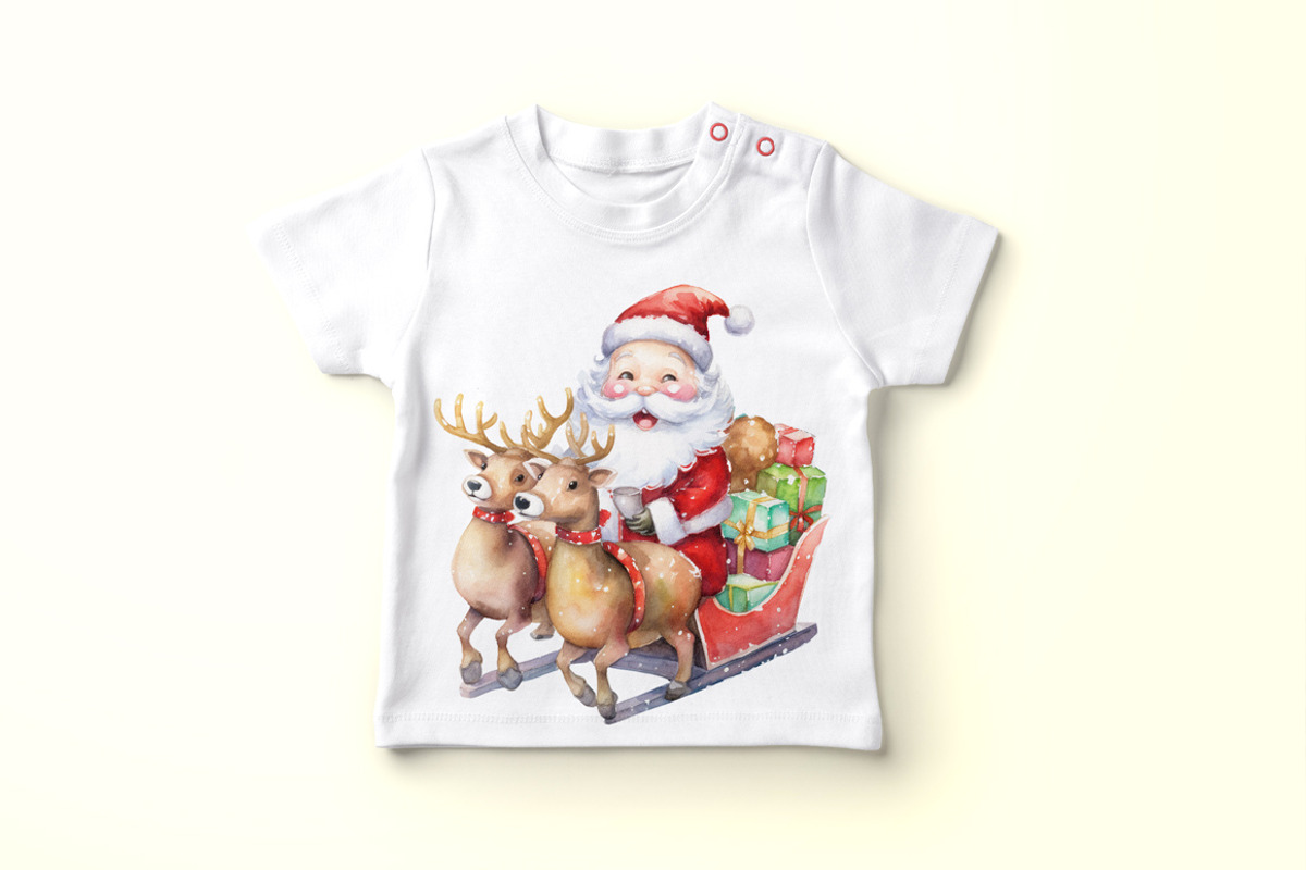 Santa Claus Clipart, Christmas Png, a Decorative Illustration by vivastarkids (Photo 3 of 4)