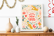 Christmas Retro collection., a Decorative Illustration by ElenKoss (Thumbnail 14 of 15)