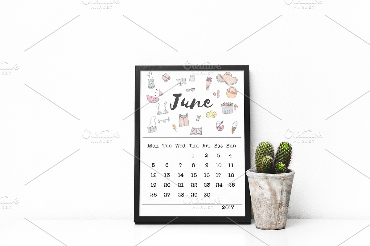 Summer watercolor set, an Illustration by Alena Ermakova (Photo 3 of 4)
