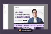 Personal Portfolio Landing Page, a Landing Page Template by SLAB! Design (Thumbnail 2 of 3)