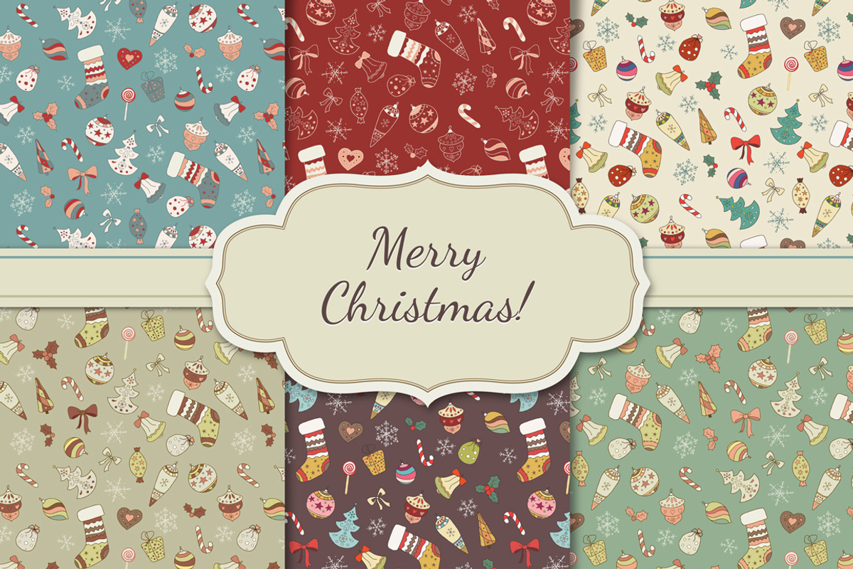 Christmas seamless patterns