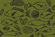 Fish & Mussels - Line Illustrations, an Animal Illustration by line & plane (Thumbnail 2 of 9)