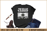 Jesus is my Jam Funny Christian SVG, a Seasonal Illustration by Handy Arts Studio (Thumbnail 2 of 3)