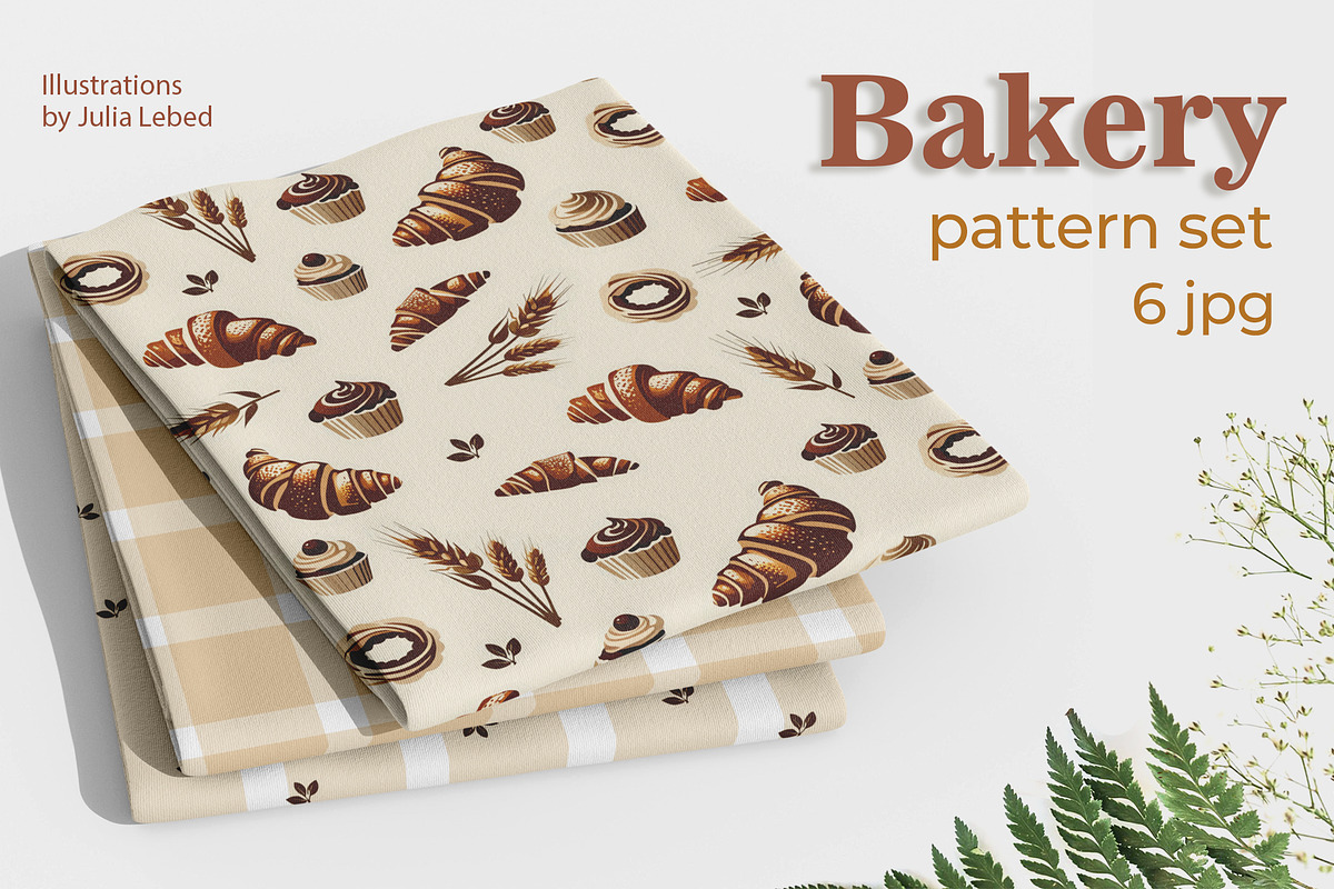 Pattern set Bakery, a Pattern Graphic by L- design studio (Photo 1 of 6)