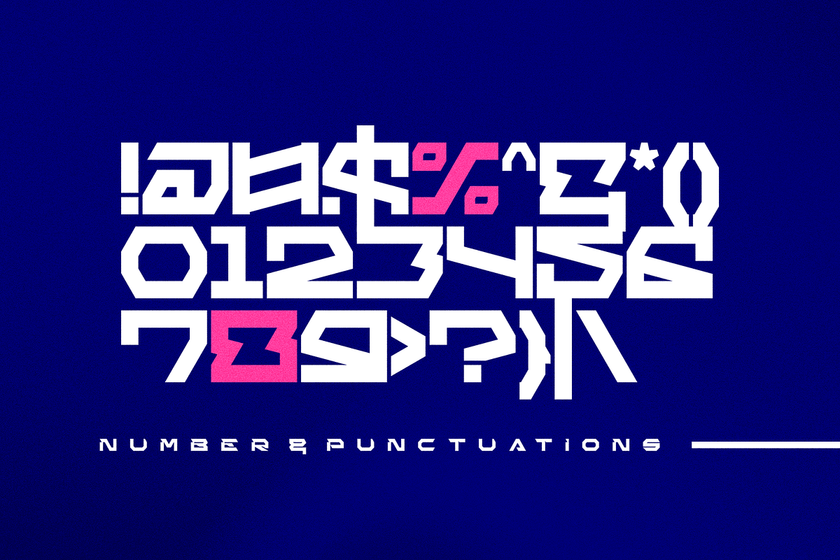Robot Brain – Display Techno Font, a Symbol Font by figuree studio (Photo 5 of 10)