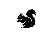 Squirrel Silhouette Vector Bundle, an Illustration by yasushie (Thumbnail 3 of 48)