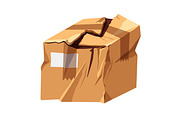Damaged cardboard boxes set, an Object Illustration by Good Studio (Thumbnail 5 of 9)