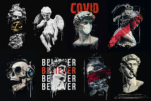 Pop art illustration.T-shirt prints