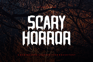 Scary Horror - Font, a Handwritten Font by artchiles_design