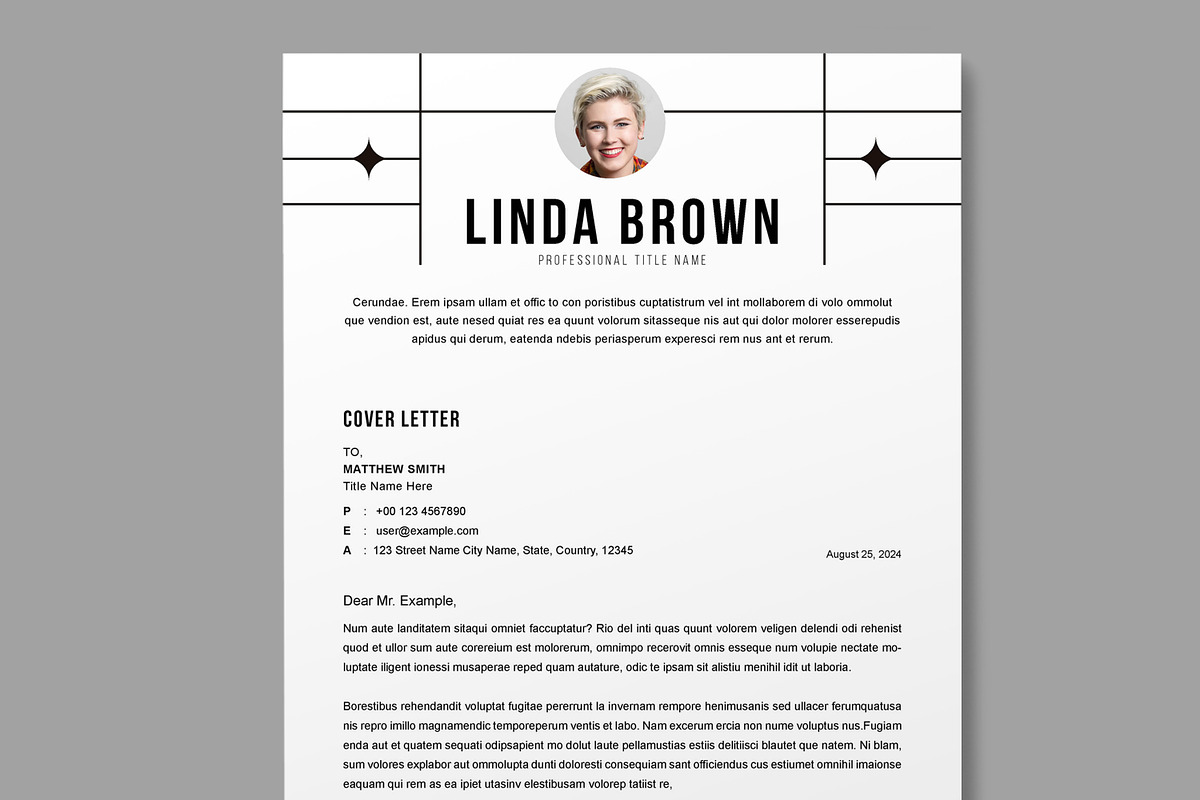 Resume Template, a Resume Template by MightyDesign (Photo 4 of 8)