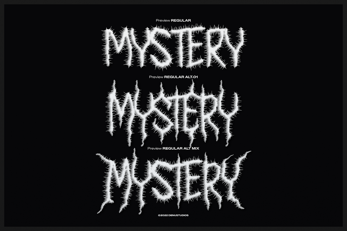 Void Briar | Black Metal Font, a Blackletter Font by Denustudios (Photo 5 of 12)