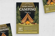 Camping Flyer Template, a Flyer Template by BrandPacks (Thumbnail 1 of 5)