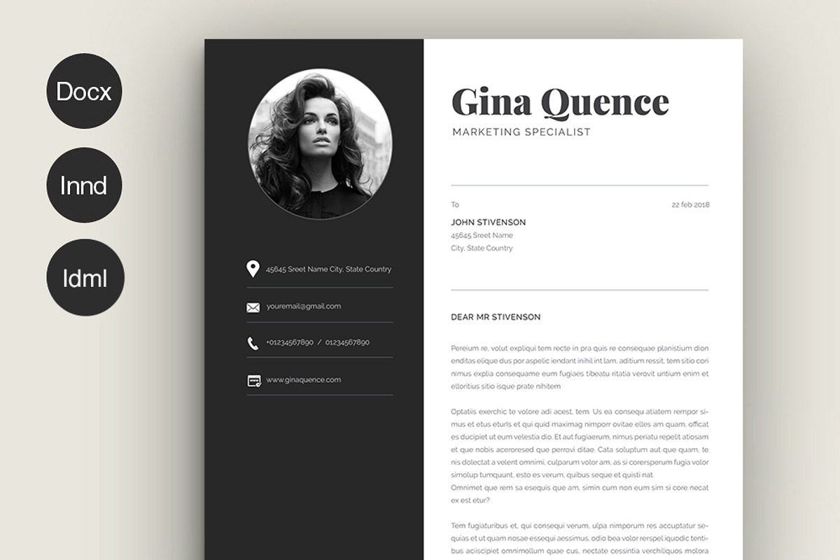 Resume Gina, a Resume Template by Estartshop (Photo 4 of 5)