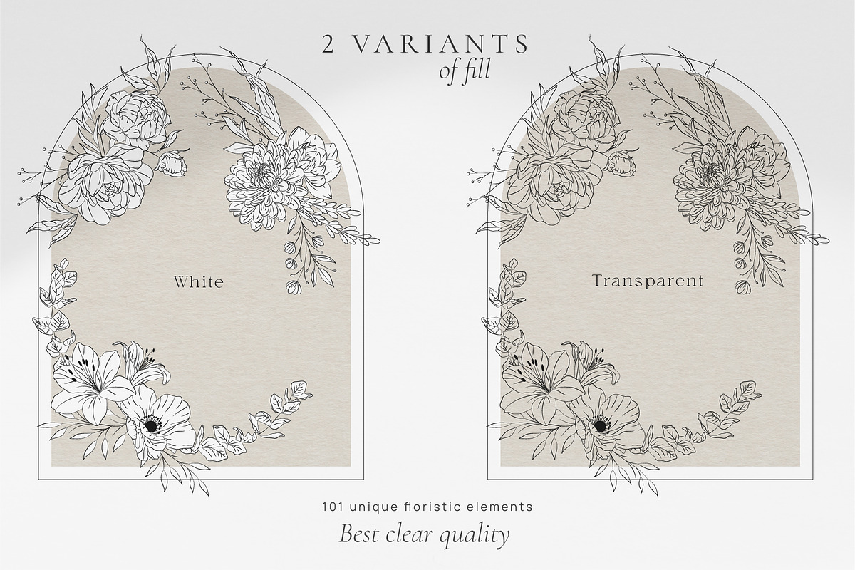 Minimalist Line Art Flowers, a Decorative Illustration by La Petite Line Art (Photo 8 of 13)