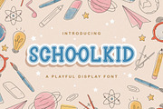 Schoolkid - Playful Display Font, a Slab Serif Font by StringLabs (Thumbnail 1 of 7)