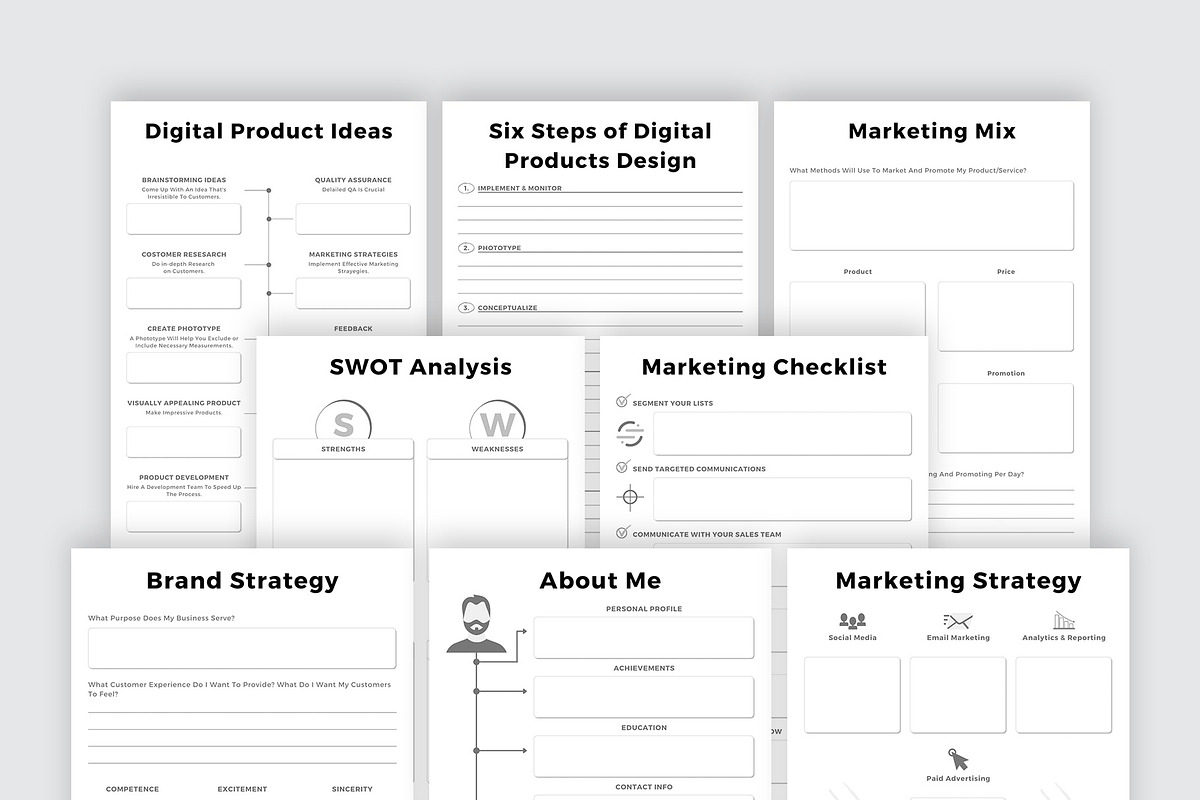 Canva Ultimate Planner Bundle Vol.30, a Stationery Template by Amit Debnath