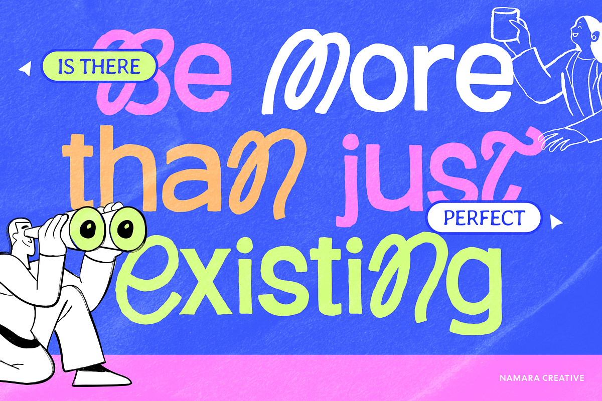 Rolly Pulfy - Playful Hybrid Sans, a Handwritten Font by Namara Creative Studio (Photo 3 of 12)