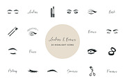 Lashes And Brows Highlight Icons, an Icon by mayrum (Thumbnail 1 of 3)