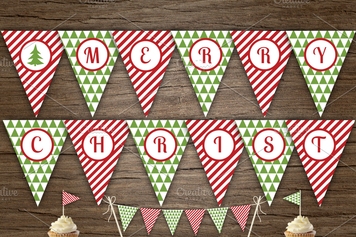 Red Green Merry Xmas Banner