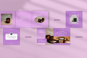 Aromatic Candles Canva Template