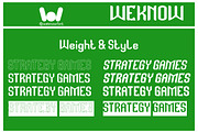 Strategy Games font, a Font by weknow (Thumbnail 7 of 8)