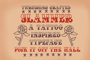 SLAMMER TATTOO SERIF BY TWRUSHING