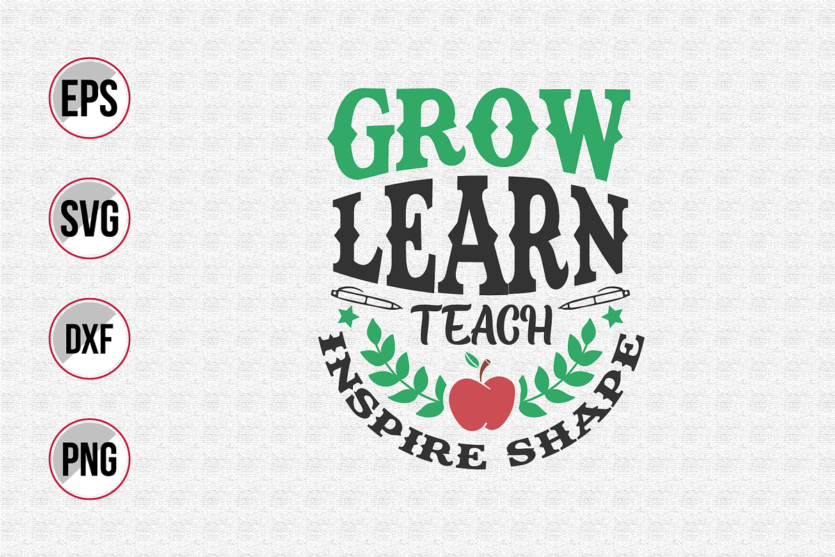 Teacher typographic quotes design., a Graphic by Uniquesvg99 (Photo 17 of 21)