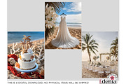 Beach Wedding Papers Sublimation, a Wallpaper Graphic by EdeniaArtStudio (Thumbnail 14 of 15)