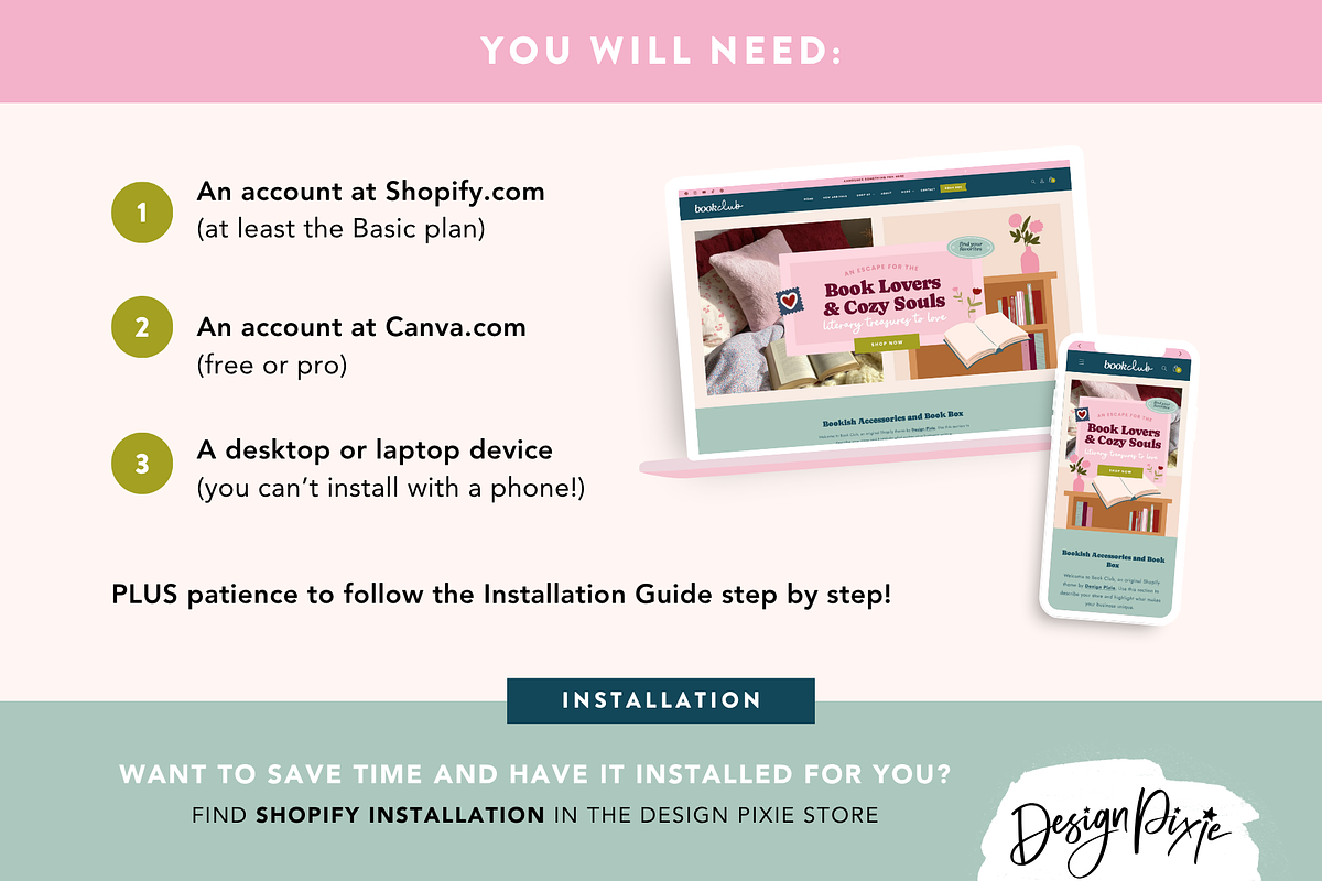 Book Shopify Theme Template, a Shopify Template by Design Pixie (Photo 11 of 12)