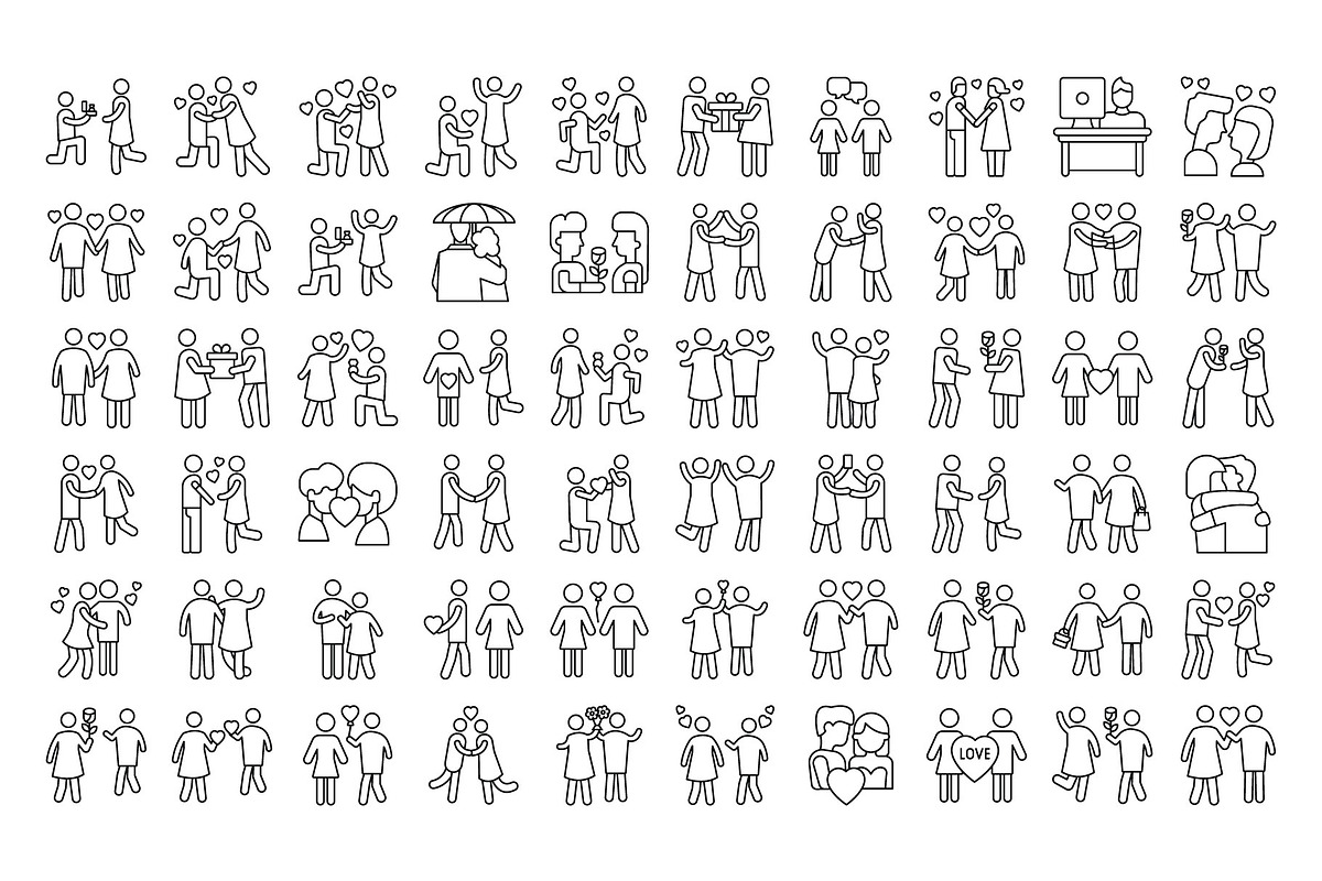 Love Story Vector Icons Pack, an Icon by Vector Portal (Photo 3 of 5)