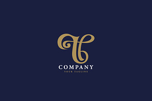 BT Letter Mark Logo Script