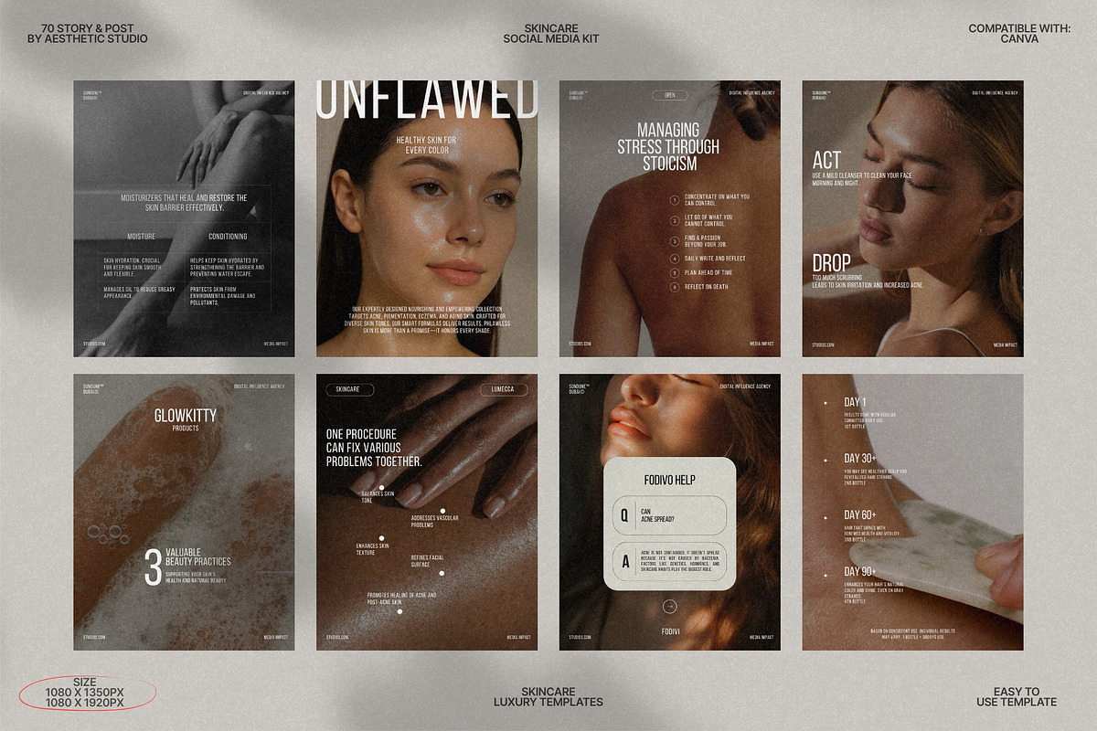 Canva Kit for Skincare Brands preview 4