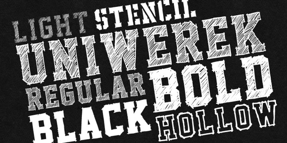 Uniwerek, a Slab Serif Font by GRIN3 (Nowak) (Photo 2 of 6)