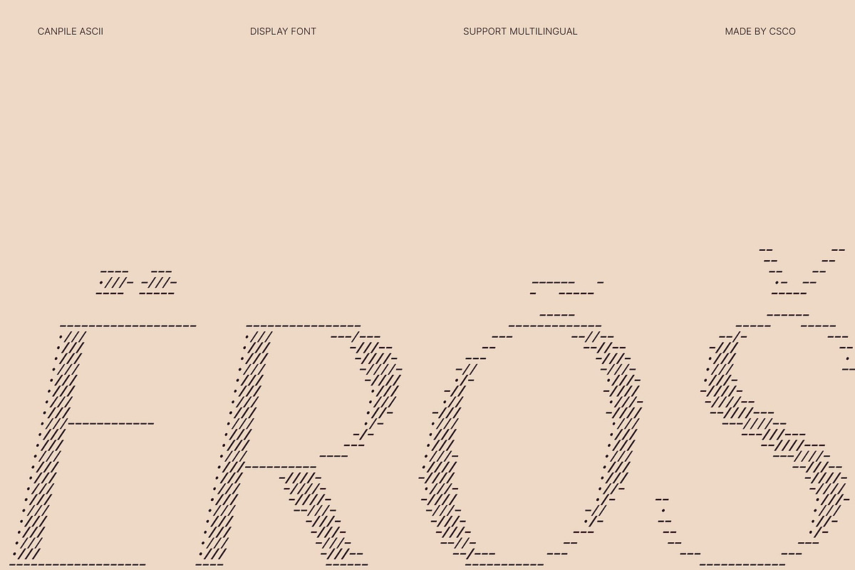 Canpile Ascii, a Sans Serif Font by Craft Supply Co. (Photo 7 of 8)
