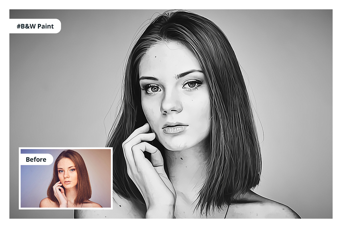 Paint Collection Photoshop Actions, an Action Add-On by Effect-Hub (Photo 3 of 11)