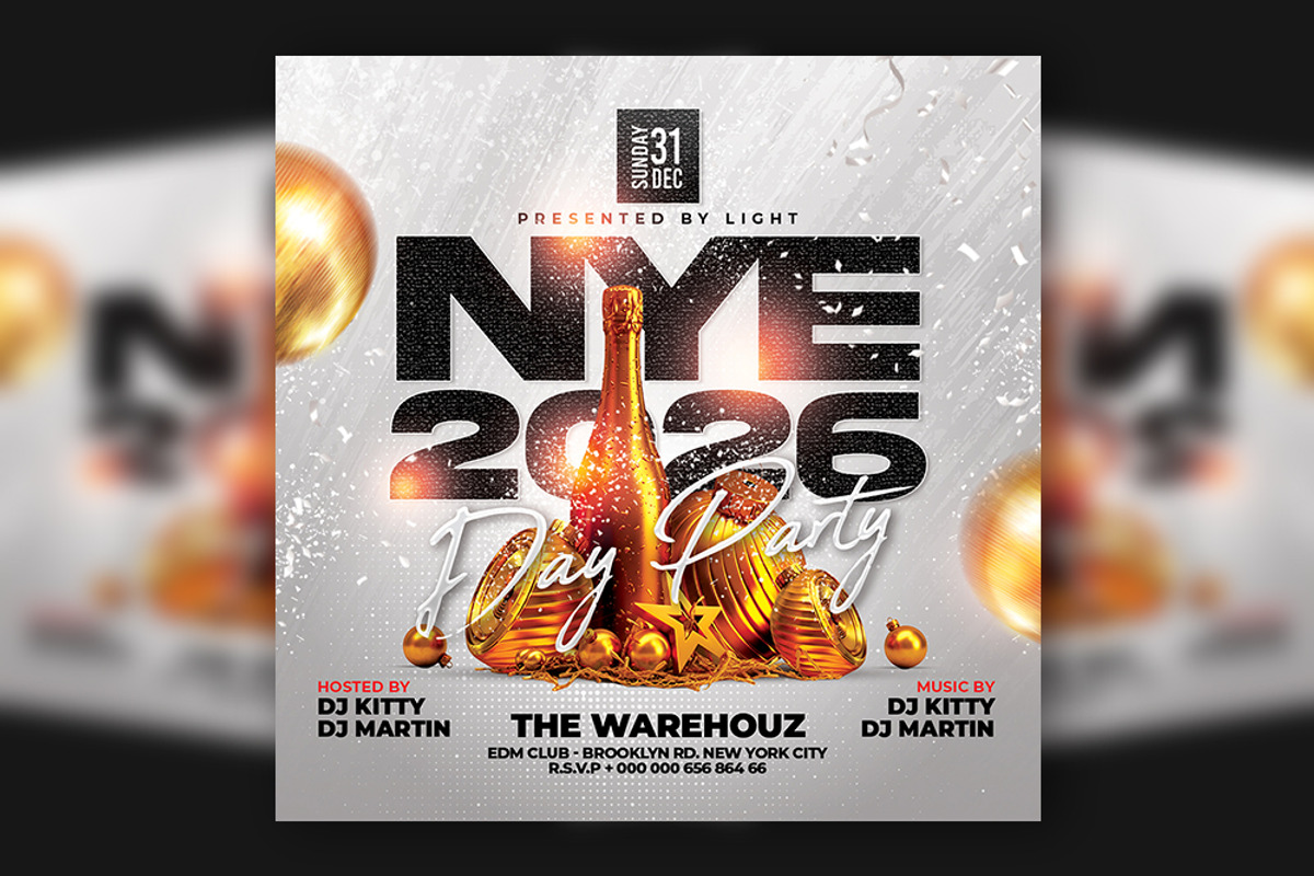 Happy New Year Flyer Template, a Flyer Template by Artonix (Photo 1 of 3)