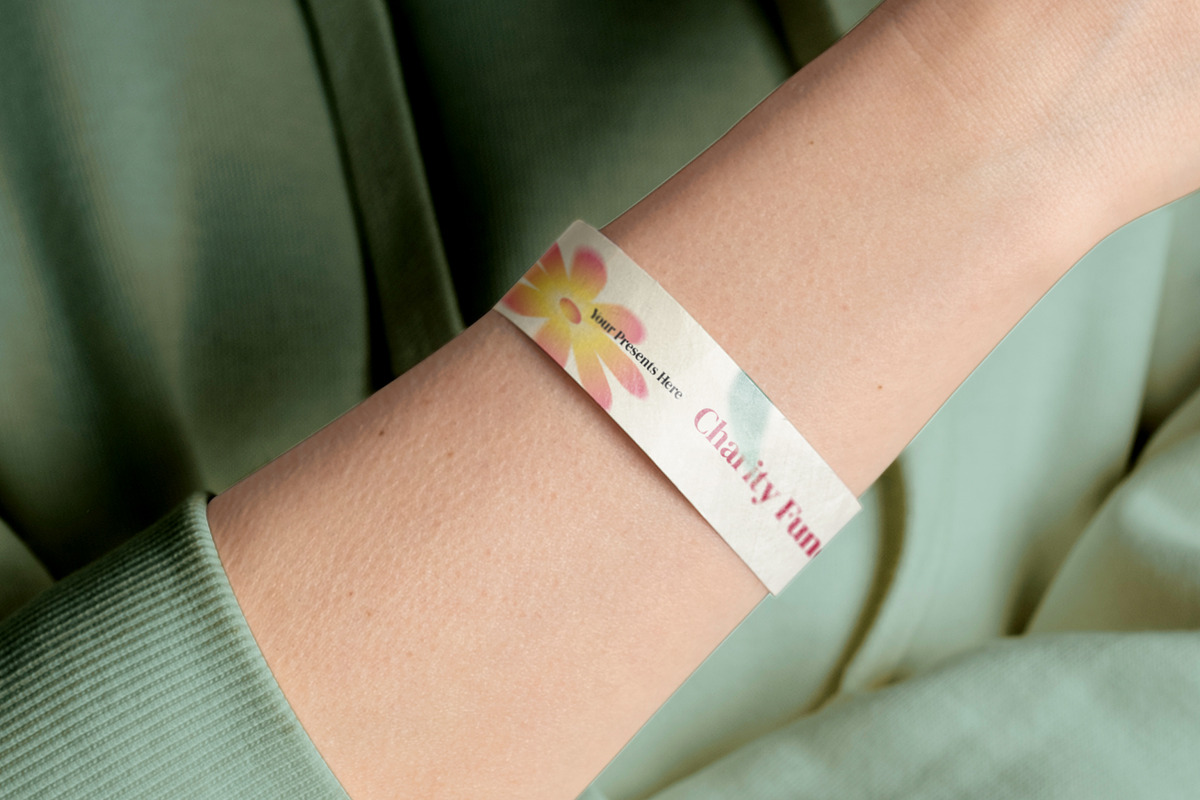 Floral Charity Fundraising Ticket, a Stationery Template by Neermana (Photo 4 of 4)