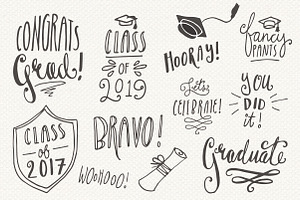 Graduation Overlays - Vector
