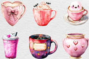 Pink Coquette Halloween Coffee, an Illustration by Black Bird Studio (Thumbnail 3 of 6)