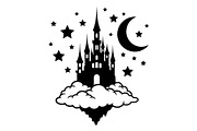 Fantasy Castle Cloud Moon Bundle, an Object Illustration by Gaye Art (Thumbnail 30 of 30)