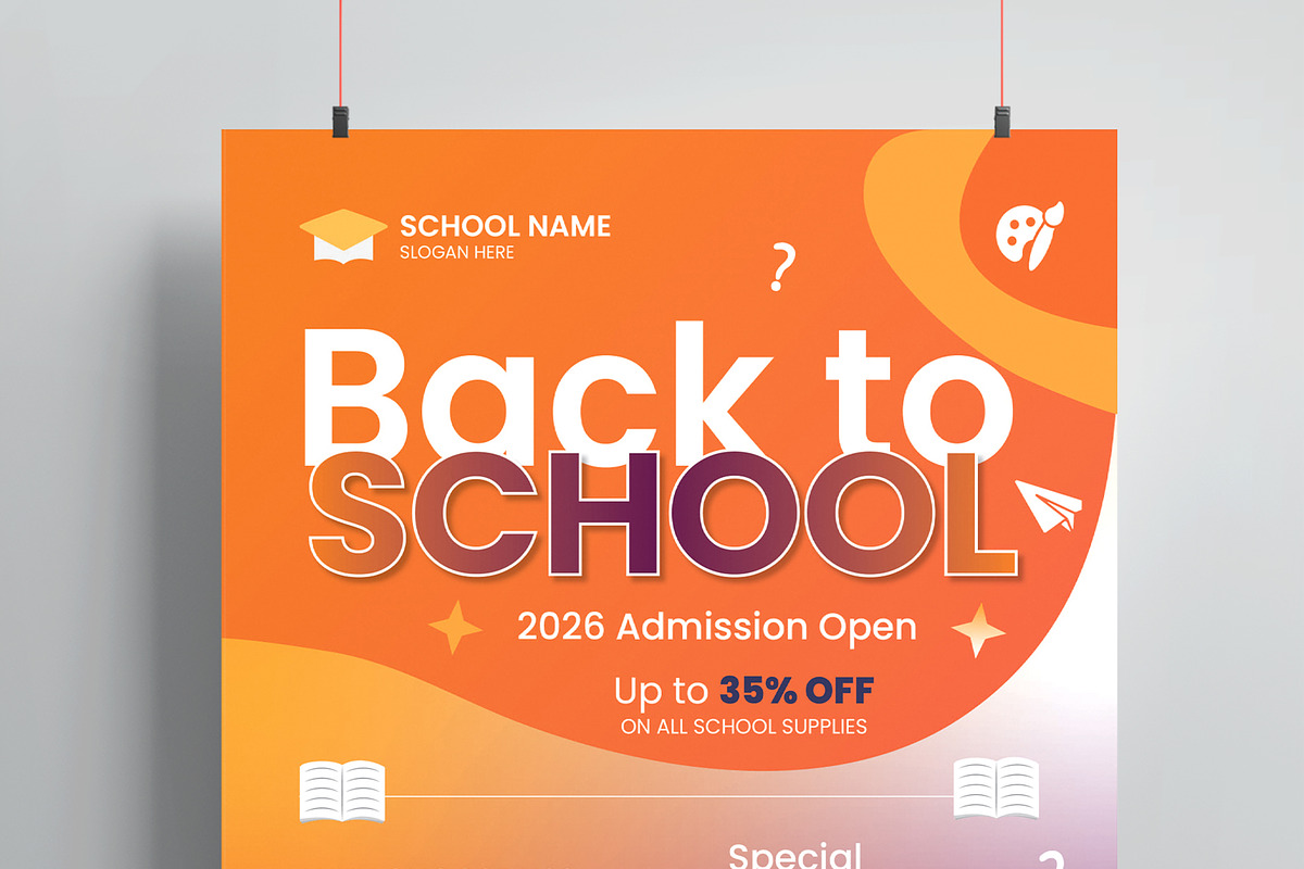 Back to School Flyer, a Flyer Template by MightyDesign (Photo 2 of 8)