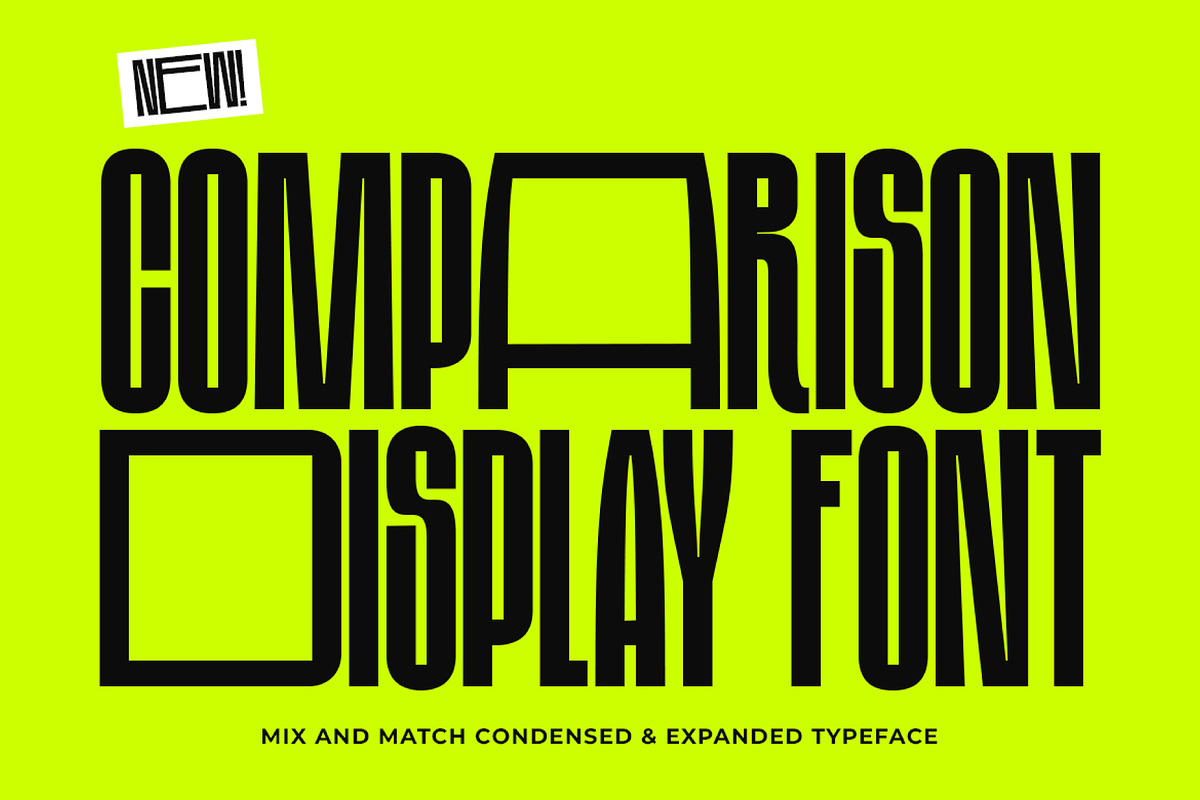 Comparison Display, a Sans Serif Font by Prioritype Co (Photo 1 of 10)