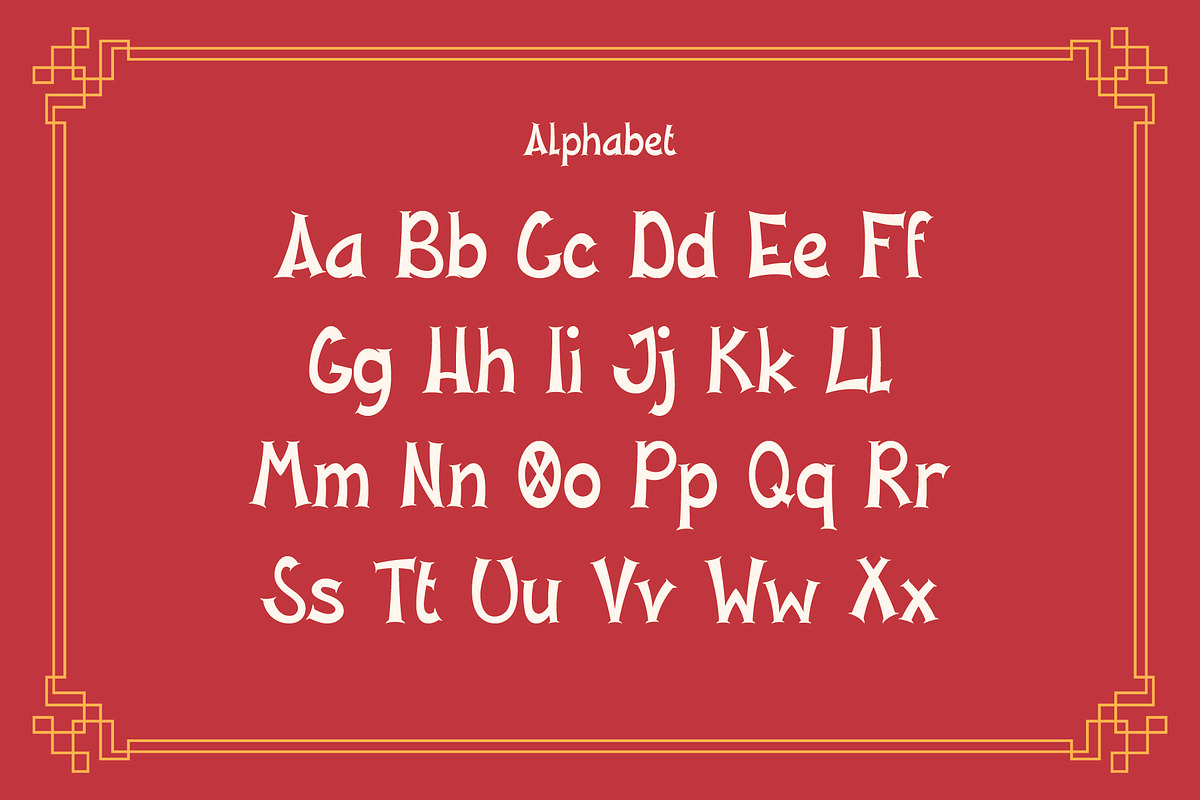 Oriental Gold - Culture Font, a Handwritten Font by Pikgura (Photo 3 of 6)