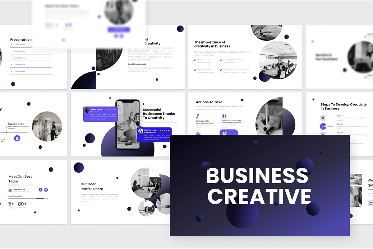Bussiness Creative Google Slides, a Presentation Template by SquidPixey (Photo 5 of 6)