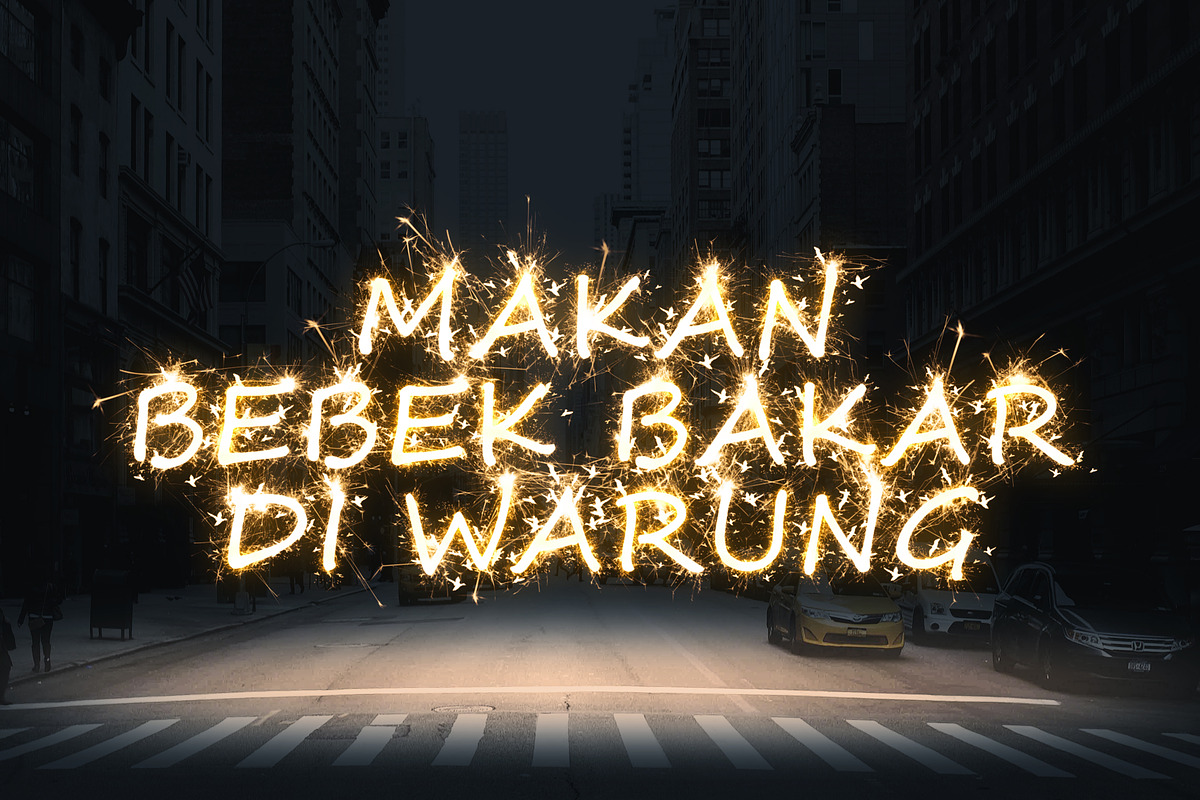 Sparkler Text Effect Action, an Action Add-On by yantodesign (Photo 2 of 4)