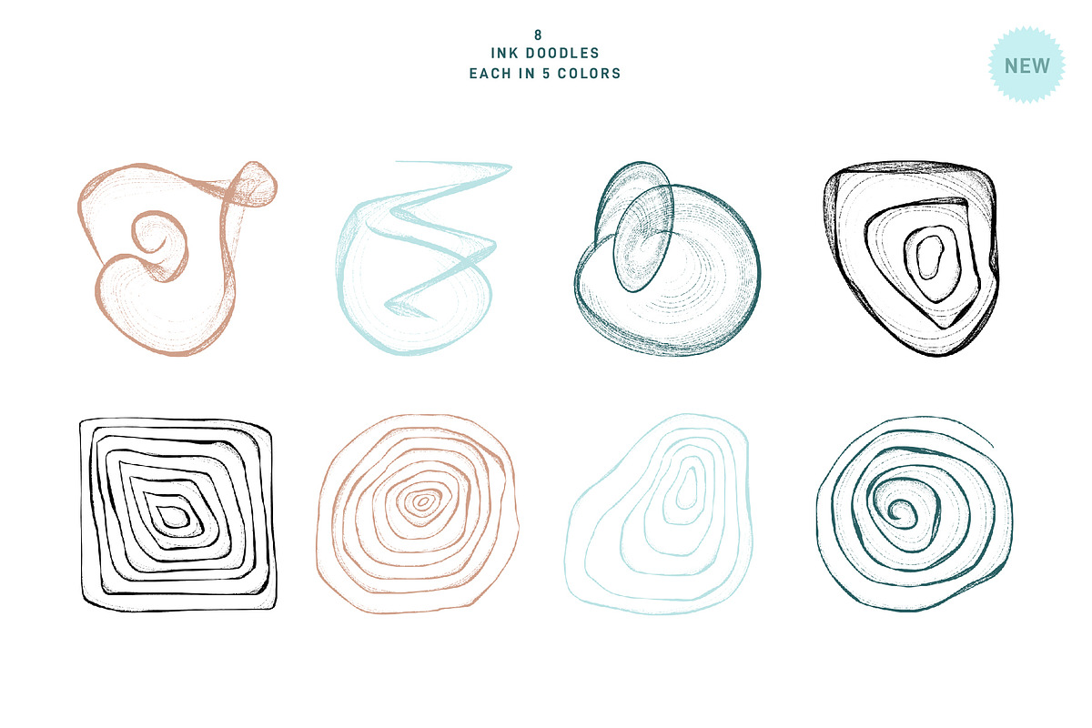 Abstract Shapes - Watercolor, an Object Graphic by Paulina Sara Design (Photo 8 of 18)