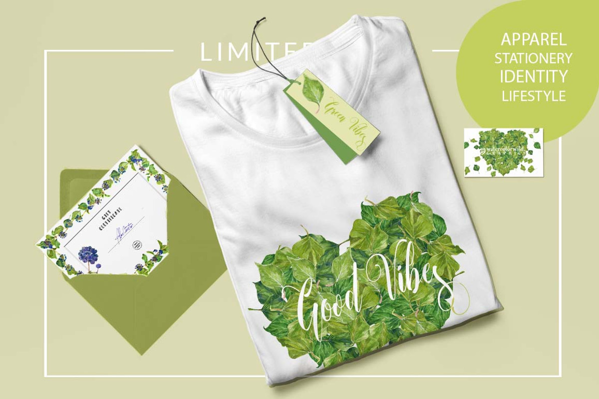 Ivy_Greenery_watercolor, an Illustration by watercolorwild.graphics (Photo 5 of 7)
