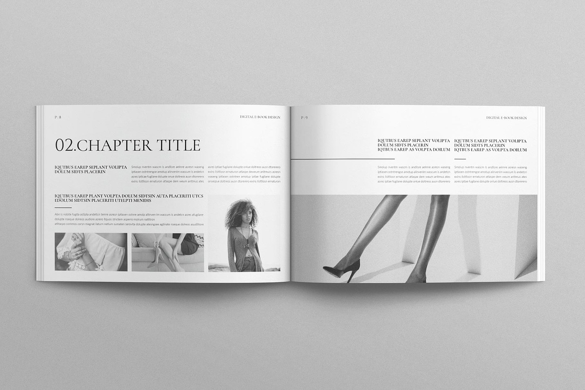 Digital Ebook Template Landscape, a Brochure Template by E-Type (Photo 4 of 7)