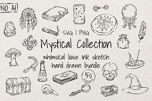 Mystical Whimsical Sketch Bundle