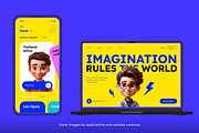 125 Animoji Style Avatars - Children, a Characters & Person 3D Model by Digital Blood (Thumbnail 4 of 13)